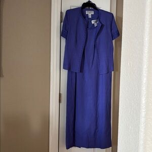 Jessica Howard Blue Midi Dress Set